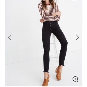 Madewell 29P Petite Button Front Skinny Jean